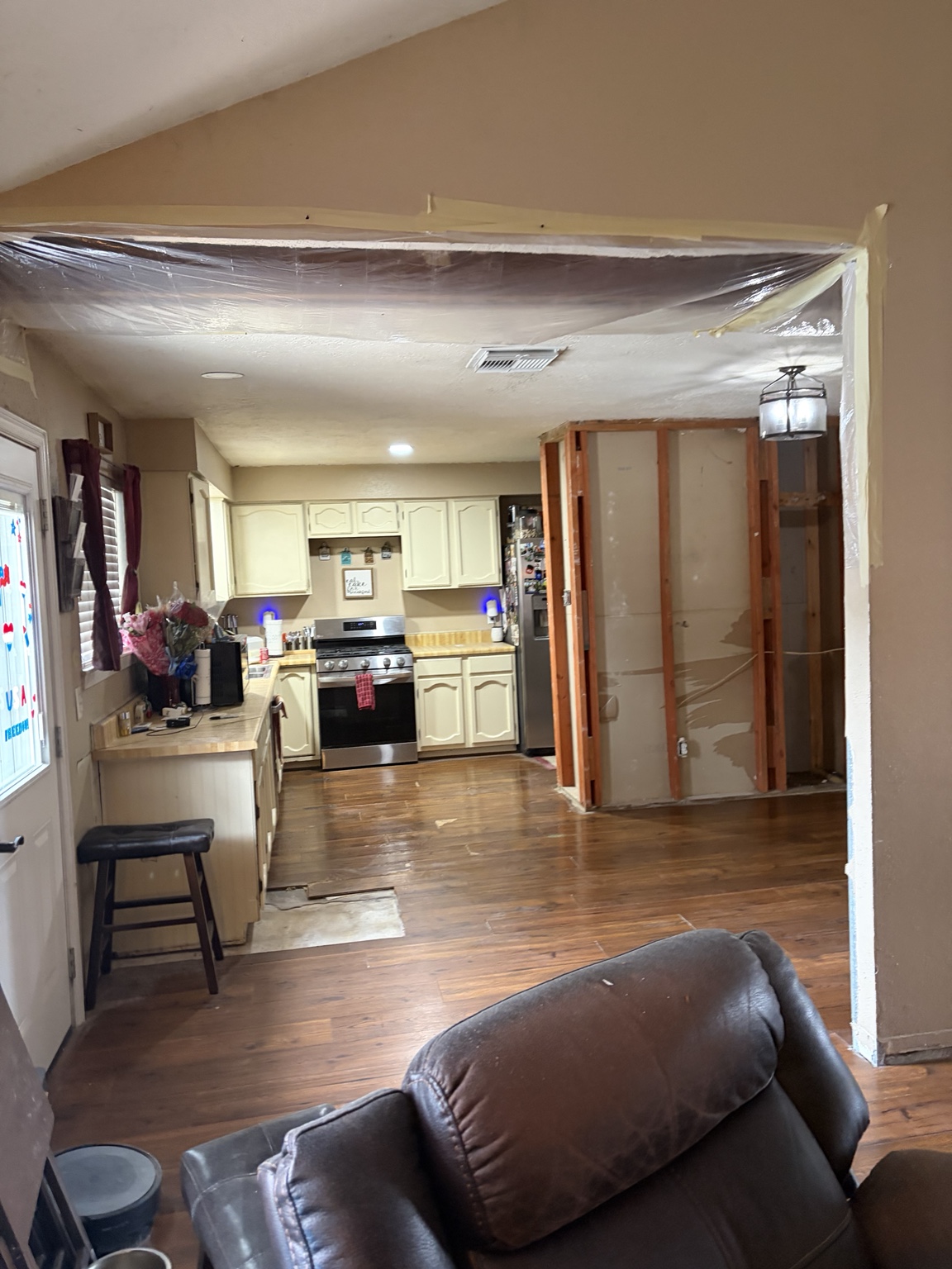 Interior remodeling project in progress